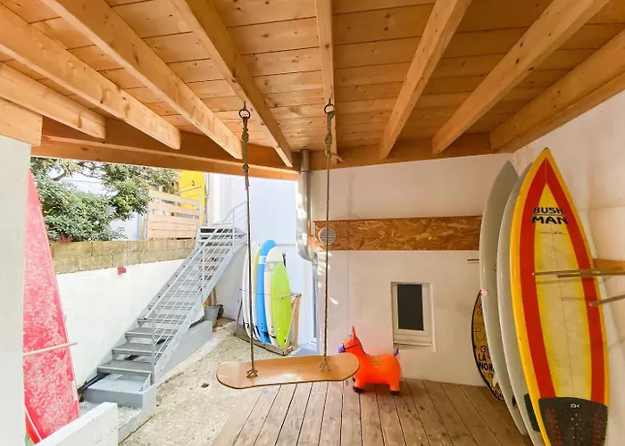 بيت شباب Koala Surf House, En Bord D'ocean, Planches De Surf Et Skates A Disposition سورت-هوسيغور